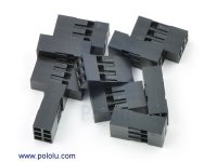 0.1" (2.54mm) Crimp Connector Housing: 2x3-Pin 10-Pack