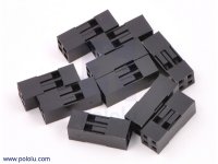 0.1" (2.54mm) Crimp Connector Housing: 2x2-Pin 10-Pack