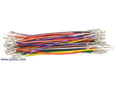 Wires with Pre-crimped Terminals 50-Piece Rainbow Assortment F-F