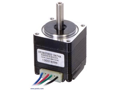 Stepper Motor: Bipolar, 200 Steps/Rev, 2832mm, 3.8V, 0.67 A/Pha