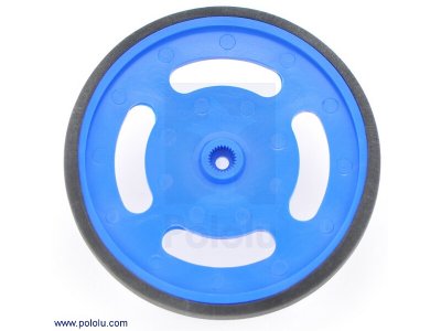 2-5/8" plastic Blue wheel Futaba servo hub