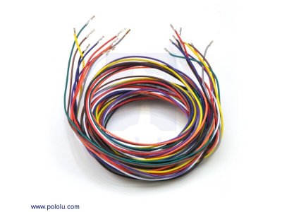 Wires with Pre-crimped Terminals 10-Piece Rainbow Assortment F-F