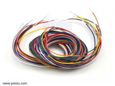 Wires with Pre-crimped Terminals 10-Piece Rainbow Assortment M-M