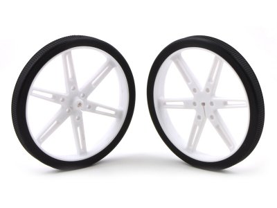 Pololu Wheel 80x10mm Pair - White