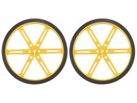 Pololu Wheel 90x10mm Pair - Yellow