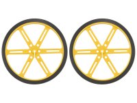 Pololu Wheel 90x10mm Pair - Yellow
