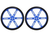 Pololu Wheel 80x10mm Pair - Blue