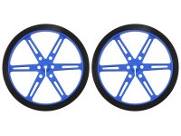 Pololu Wheel 80x10mm Pair - Blue