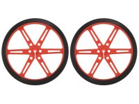 Pololu Wheel 80x10mm Pair - Red