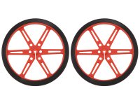 Pololu Wheel 80x10mm Pair - Red