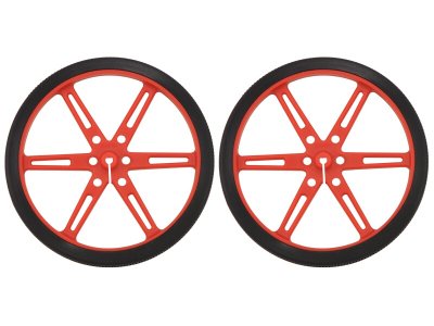 Pololu Wheel 80x10mm Pair - Red