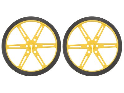 Pololu Wheel 80x10mm Pair - Yellow