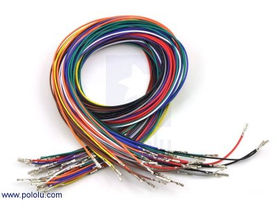 Wires with Pre-crimped Terminals 50-Piece Rainbow Assortment F-F