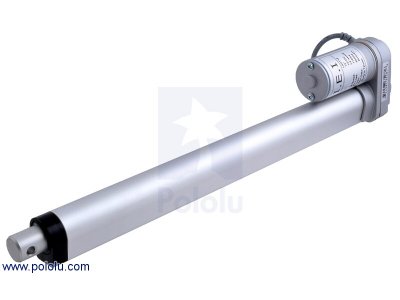 Concentric LACT12-12V-5 Linear Actuator: 12" Stroke, 12V, 1.7"/s
