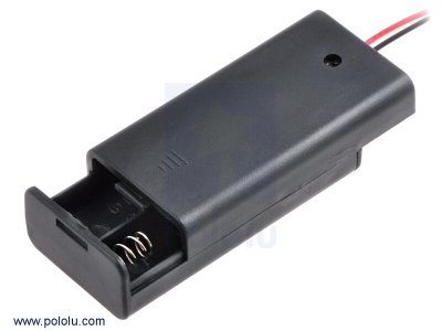 2-AA Battery Holder, Enclosed with Switch