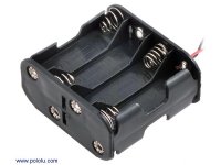 8-AA Battery Holder, Back-to-Back