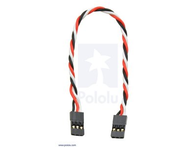 Twisted Servo Extension Cable 6" Female - Female