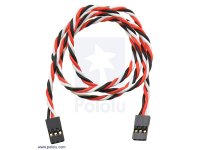 Twisted Servo Extension Cable 24" Female - Female