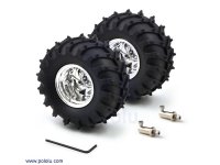 Dagu Wild Thumper Wheel 120x60mm Pair with 4mm Shaft Adapters -