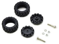 Pololu 42x19mm Idler Wheel/Sprocket Pair - Black