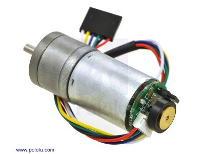 9.7:1 Metal Gearmotor 25Dx48L mm HP 12V with 48 CPR Encoder