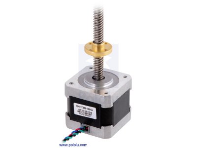 Stepper Motor with 18cm Lead Screw: Bipolar, 200 Steps/Rev, 423