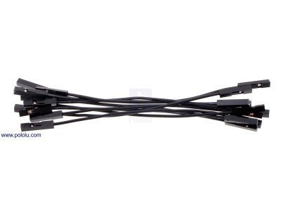 Premium Jumper Wire 10-Pack F-F 3" Black
