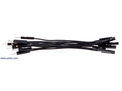 Premium Jumper Wire 10-Pack M-F 3" Black
