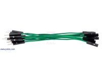 Premium Jumper Wire 10-Pack M-F 3" Green