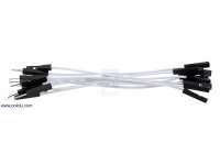 Premium Jumper Wire 10-Pack M-F 3" White
