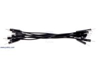 Premium Jumper Wire 10-Pack M-M 3" Black