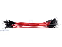 Premium Jumper Wire 10-Pack M-M 3" Red