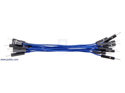 Premium Jumper Wire 10-Pack M-M 3" Blue