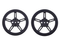 Pololu Wheel for FEETECH FS90R Micro Servo, 60x8mm Pair Black