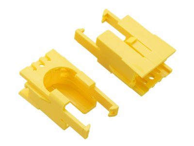 Romi Chassis Motor Clip Pair - Yellow
