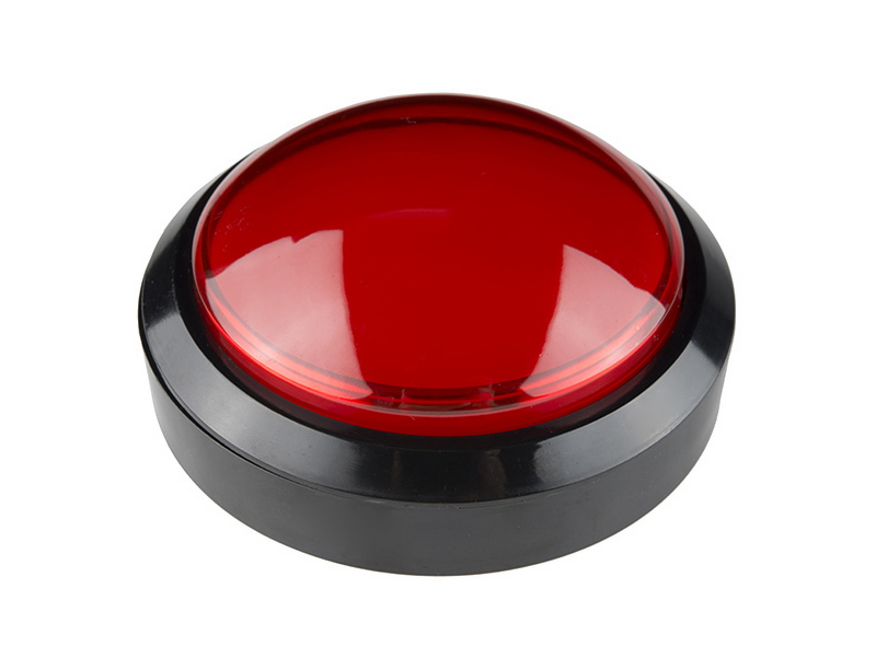 COM11960 Sparkfun Big Dome Push Button Red (Economy) Arduino