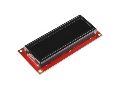 Serial Enabled 16x2 LCD - White on Black 3.3V