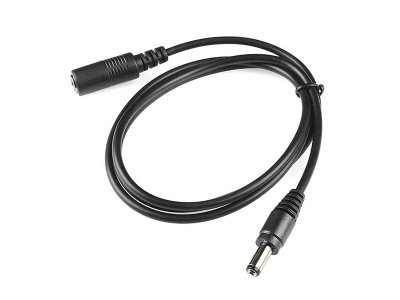 Barrel Jack Extension Cable - M-F (3 ft)