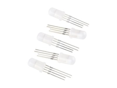 LED - RGB Addressable, PTH, 5mm Diffused (5 Pack)