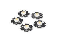 LED - 3W Aluminum PCB (5 Pack, Warm White)