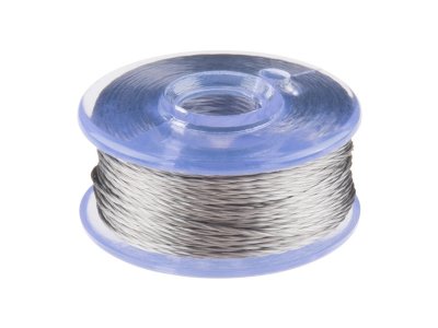 Conductive Thread Bobbin - 12m (Smooth, Stainless Steel)
