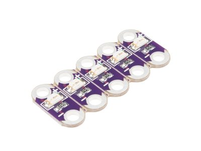 Leds LilyPad Rojo 5 unidades