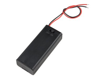 Battery Holder - 2xAAA with Cover and Switch