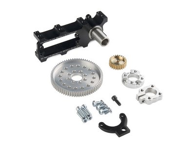 Channel Mount Gearbox Kit - Continuous Rotation (2:1 Ratio)