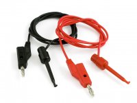 Banana to IC Hook Cables 0.9m