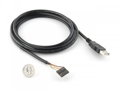Cable Programador-Conversor USB Serie FTDI 5V Sparkfun