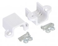 Pareja Soportes Pololu Blanco Para Mini Motor Reductor