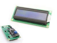 LCD Serial 16x2 Character White on Blue 5V