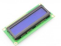 LCD 16x2 Character White on Blue 5V