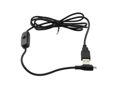 Cable USB A y B Micro 5 pin con Interruptor